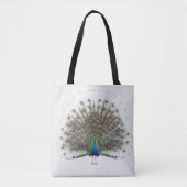Majestic Peacock met kleurrijke staart Tote Bag (Voorkant)