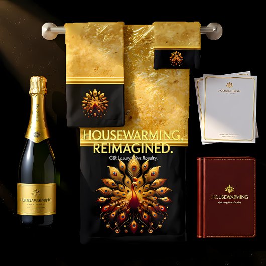 Majestic Peacock met zijn verenkleed Bad Handdoek