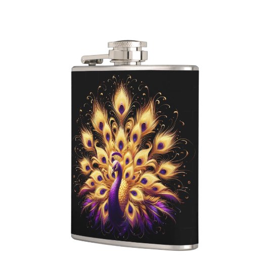 Majestic Peacock Perched Heupfles (Links)