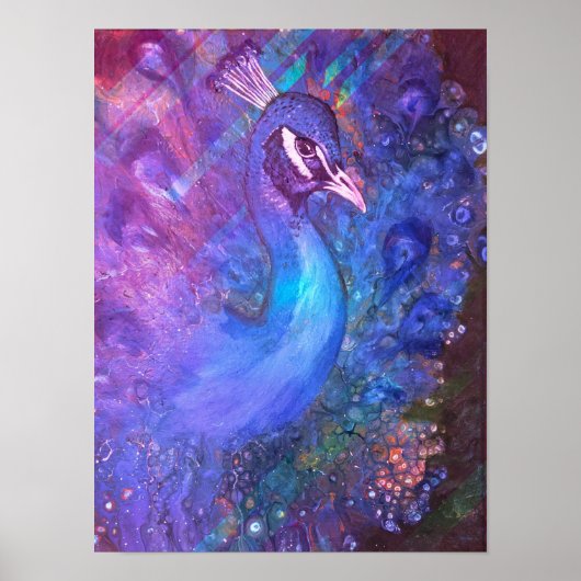 Majestic Peacock Print (Voorkant)