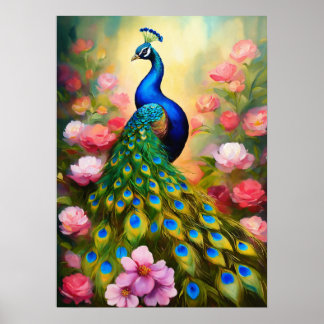 Majestic Peacock Print - Voeg een vleugje Grace to