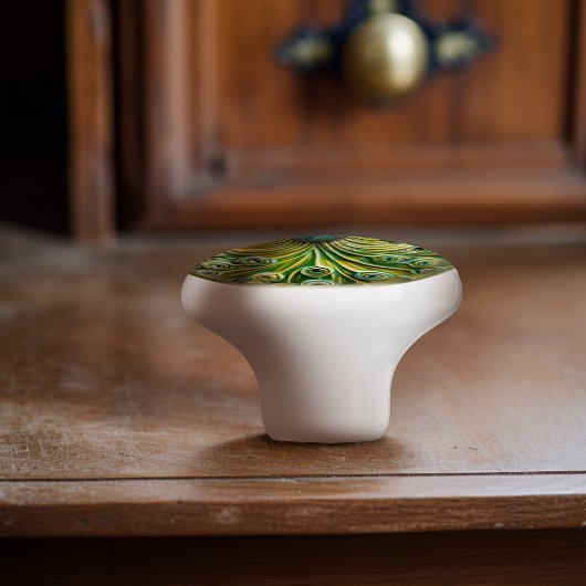 Majestic Peacock Splendor Keramische Knob Pull Keramische Knop