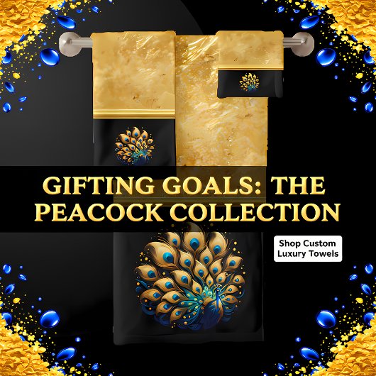 Majestic Peacocks Dance Bad Handdoek