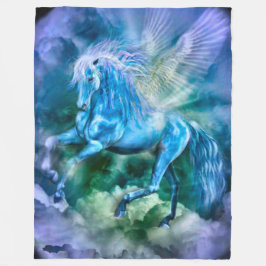 Majestic Pegasus Fantasy Horse Plush Fleece Deken