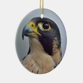 Majestic Peregrine falcon Keramisch Ornament (Rechts)