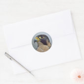 Majestic Peregrine falcon Ronde Sticker (Envelop)