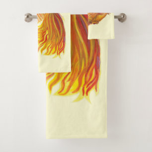 Majestic Phoenix Bird Bad Handdoek