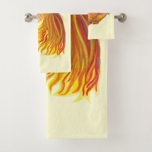 Majestic Phoenix Bird Bad Handdoek (Insitu)