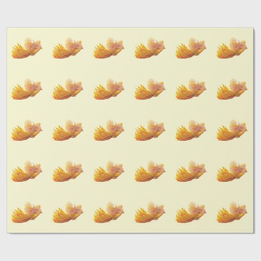 Majestic Phoenix Bird Flying Cadeaupapier (Vlak)