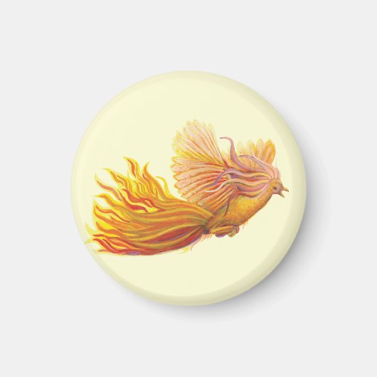 Majestic Phoenix Bird Magneet (Voorkant)