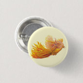 Majestic Phoenix Bird Ronde Button 3,2 Cm (Voorkant /achterkant)