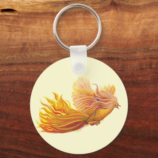 Majestic Phoenix Bird Sleutelhanger (Voorkant)