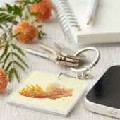 Majestic Phoenix Bird Sleutelhanger (Voorkant Rechts)