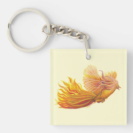 Majestic Phoenix Bird Sleutelhanger (voorkant)