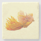 Majestic Phoenix Bird Stenen Onderzetter (Voorkant)