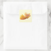 Majestic Phoenix Bird Vierkante Sticker (Tas)