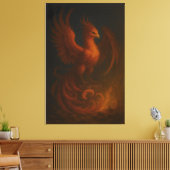 Majestic Phoenix • Fine Art Canvas (Insitu (Woonkamer))