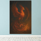 Majestic Phoenix • Fine Art Canvas (Insitu (Houten vloer))