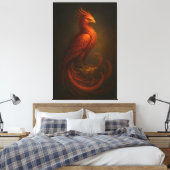 Majestic Phoenix • Fine Art Canvas (Insitu (Slaapkamer))