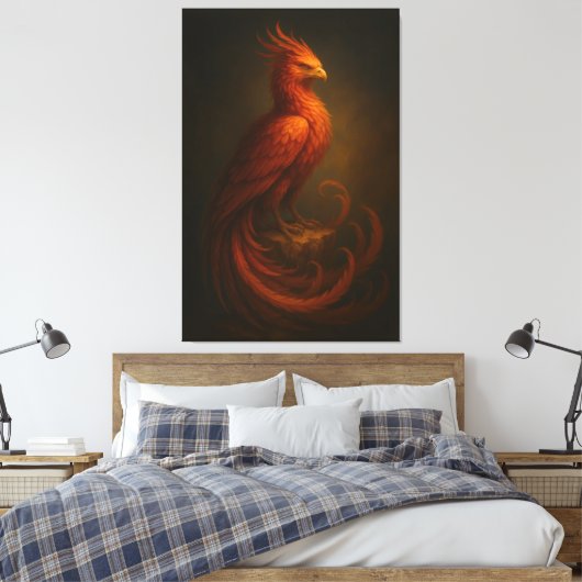 Majestic Phoenix • Fine Art Canvas (Insitu (Slaapkamer))