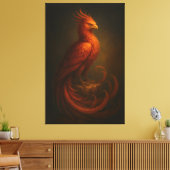 Majestic Phoenix • Fine Art Canvas (Insitu (Woonkamer))