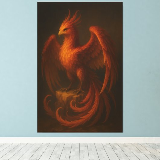 Majestic Phoenix • Fine Art Canvas (Insitu (Houten vloer))