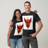 Majestic Phoenix Flame Design | Vette vectorkunst T-shirt (Unisex)