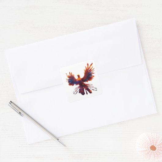 Majestic Phoenix Sticker (Envelop)