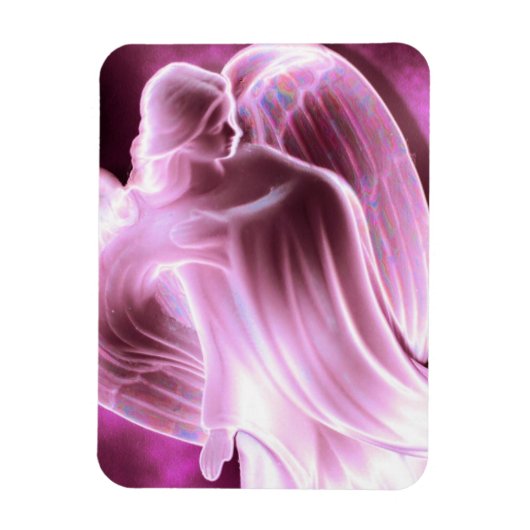 Majestic Pink Angel magnet Magneet (Verticaal)