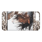 Majestic Pintaloosa Horse van BiHrLe iPhone Case (Achterkant (Horizontaal))