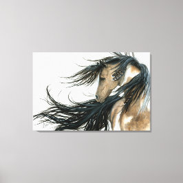 Majestic Pinto Horse Art van Bihrle Canvas Afdruk