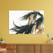 Majestic Pinto Horse Art van Bihrle Canvas Afdruk (Insitu (Woonkamer))