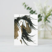 Majestic Pinto Post Card Horse van Bihrle Briefkaart (Staand voorkant)