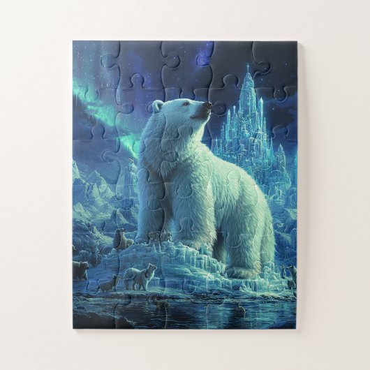 Majestic Polar Bear Puzzle Legpuzzel (Verticaal)