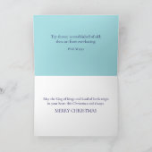 Majestic Polar Beer & Crown Inspirerend Kerstmis Feestdagen Kaart (Binnen)