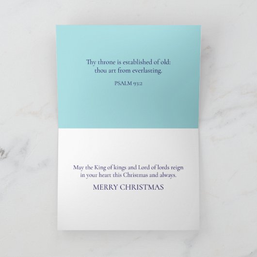 Majestic Polar Beer & Crown Inspirerend Kerstmis Feestdagen Kaart (Binnen)