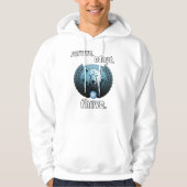 Majestic Polar Beer Hoodie – Arctic Wildlife, vet (Voorkant)