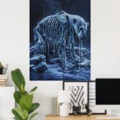 Majestic Polar Beer Skeleton Poster (Thuiskantoor)