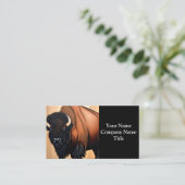 Majestic Prairie Bison - vrij en vrij Visitekaartje (Staand voorkant)