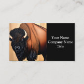 Majestic Prairie Bison - vrij en vrij Visitekaartje (Voorkant)