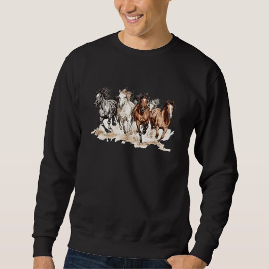 Majestic Racehorse Hoodie Trui (Voorkant)