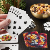 Majestic Rainbow Lion Pokerkaarten (Insitu)