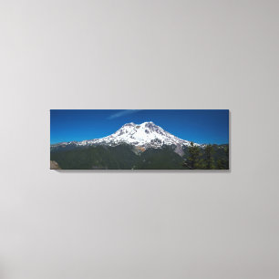 Majestic Rainier Panorama Canvas Afdruk