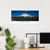 Majestic Rainier Panorama Poster (Thuiskantoor)