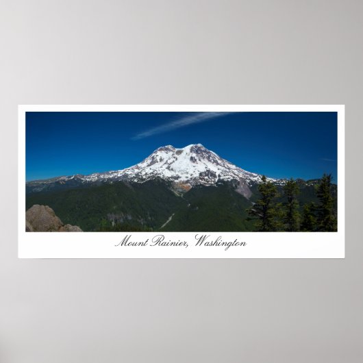 Majestic Rainier Panorama Poster (Voorkant)