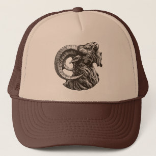 Majestic Ram - Fierce en Noble Trucker Pet