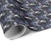 Majestic Raven Portret - raaf, vogel, wild Cadeaupapier (Rol Hoek)