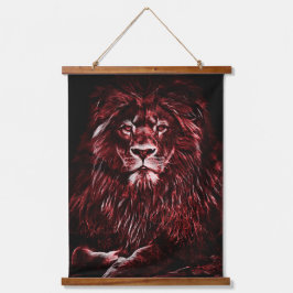 Majestic Red Lion Hangend Wandkleed