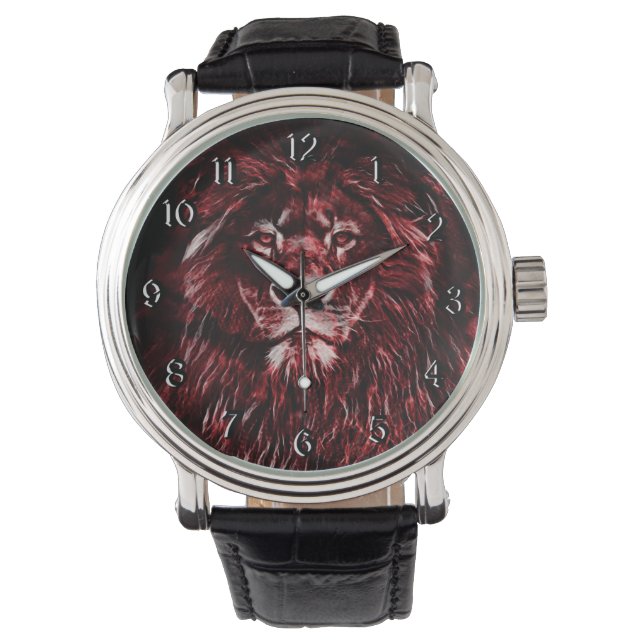 Majestic Red Lion Horloge (Voorkant)