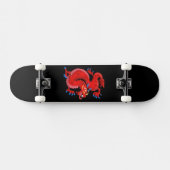 Majestic Red Oriental Dragon Skateboard (Horizontaal)